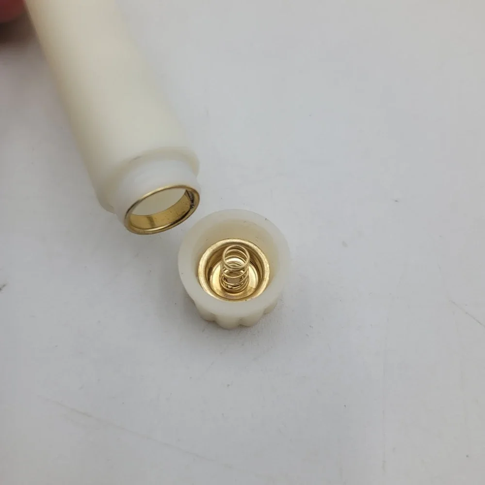 Set of 2 Ivory LED Flameless Taper Candles Battery Operated Flickering 10.5